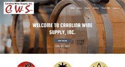 Desktop Screenshot of carolinawinesupply.com